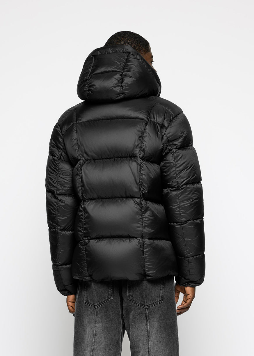 Glossy Nylon Puffer Jacket