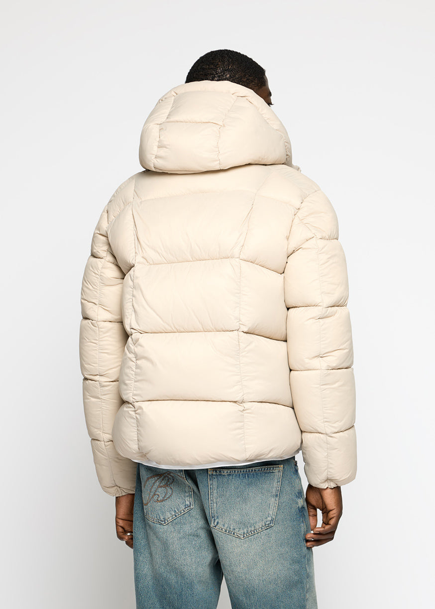 Glossy Nylon Puffer Jacket