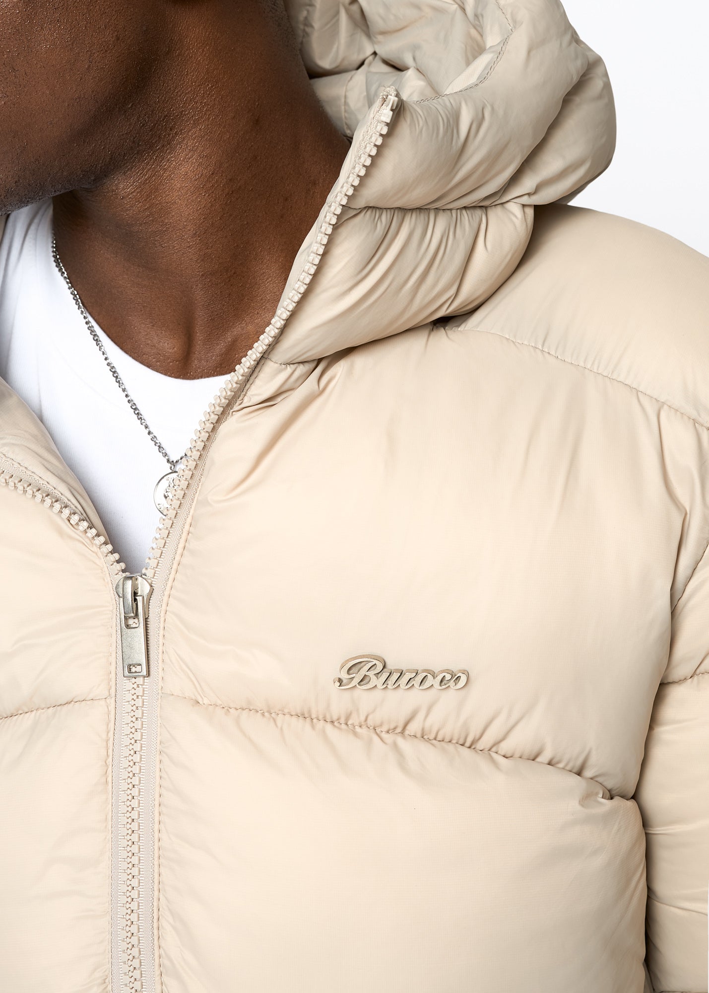 Glossy Nylon Puffer Jacket