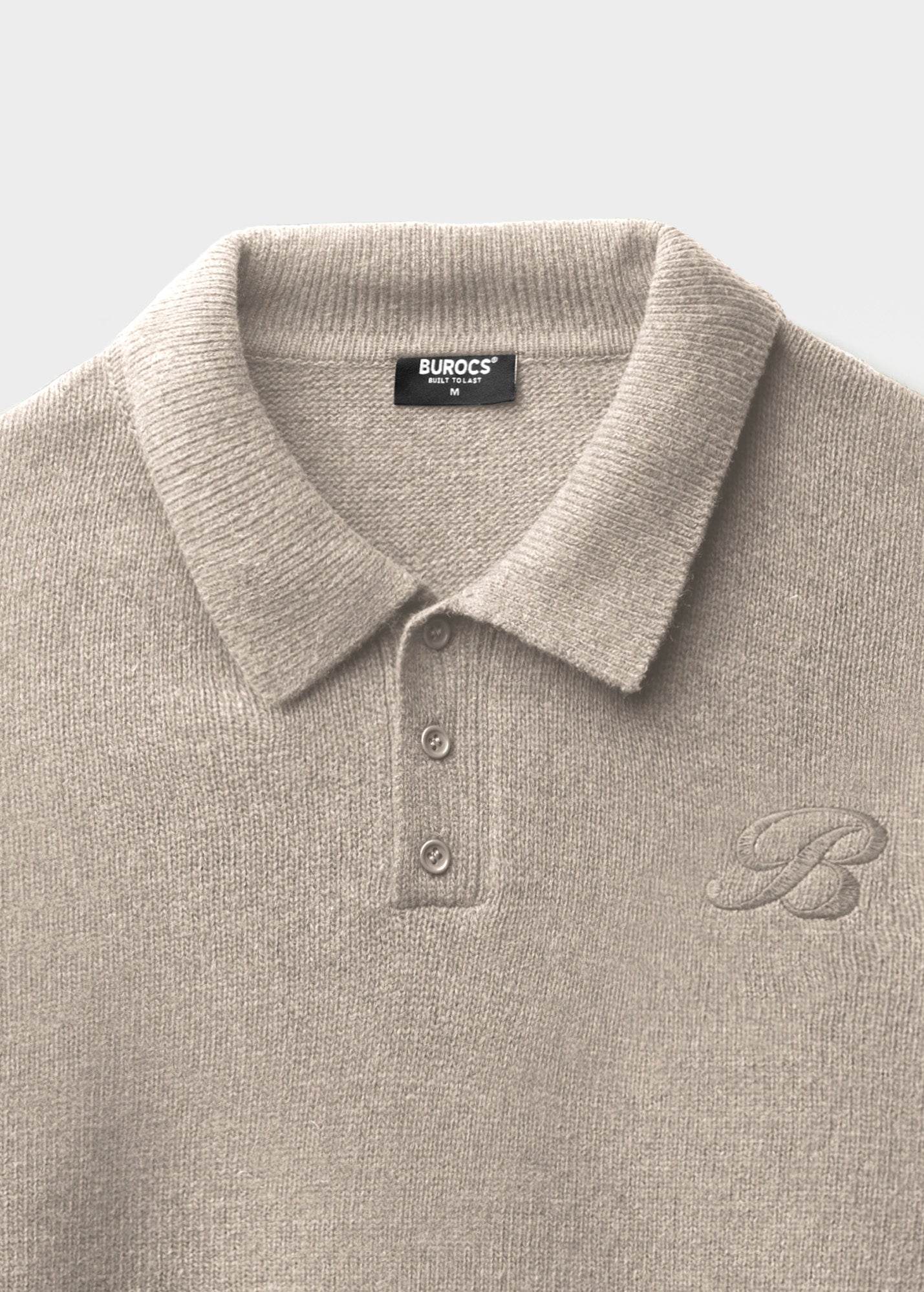 Wool Knitted Polo Sweater