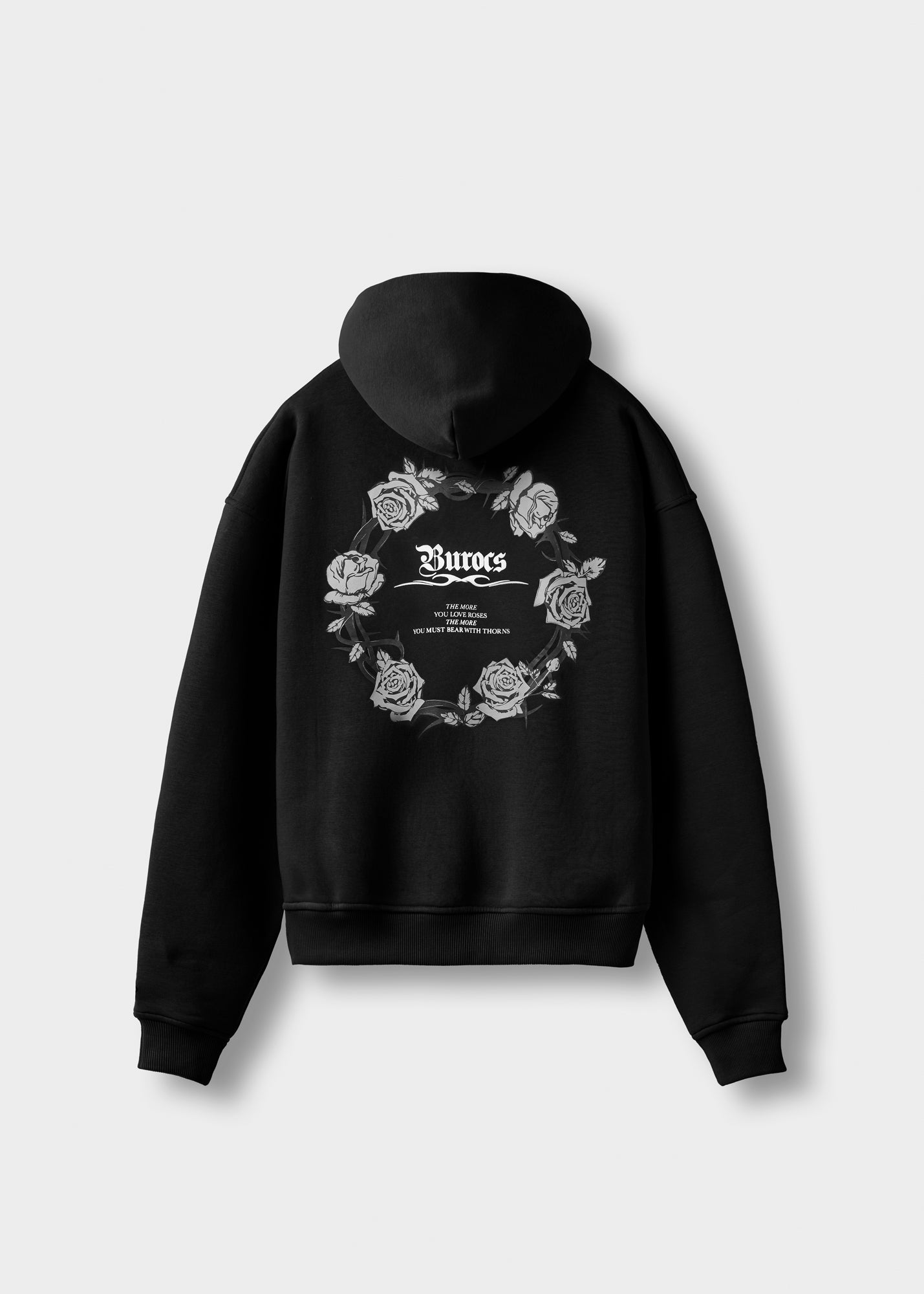 Rose Wreath  Zip-Hoodie